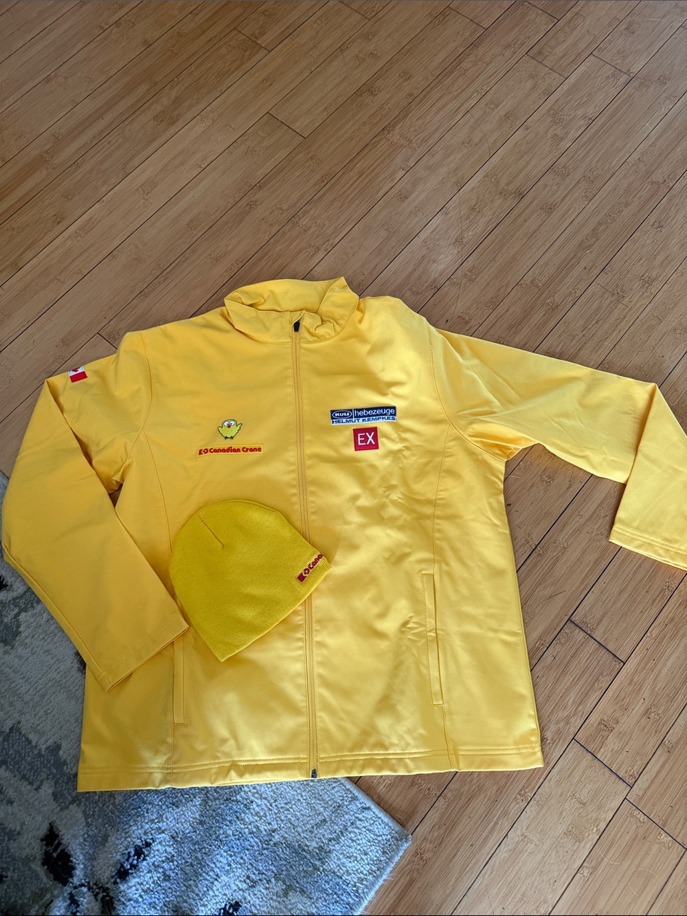 Port Authority Bright Yellow Kids Raincoat with Matching Beanie